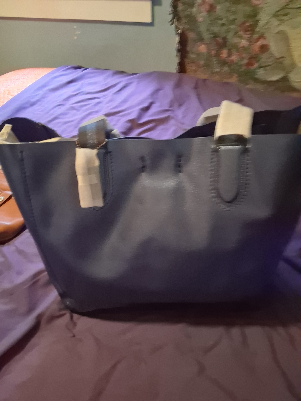 Classic Coach New Tote Bag with Contrast Handles